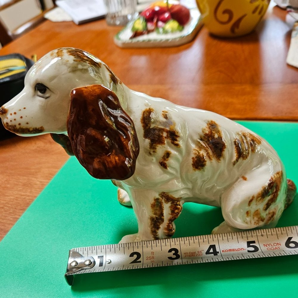 hand painted cocker spaniel dog figurine royal Japan